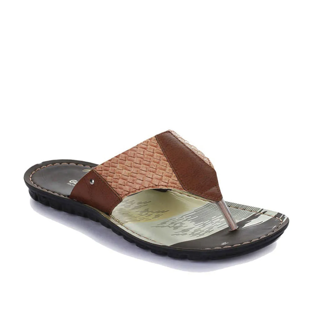 A-HA By Liberty 2137-A1 Pantoufles décontractées pour hommes en couleur tan
