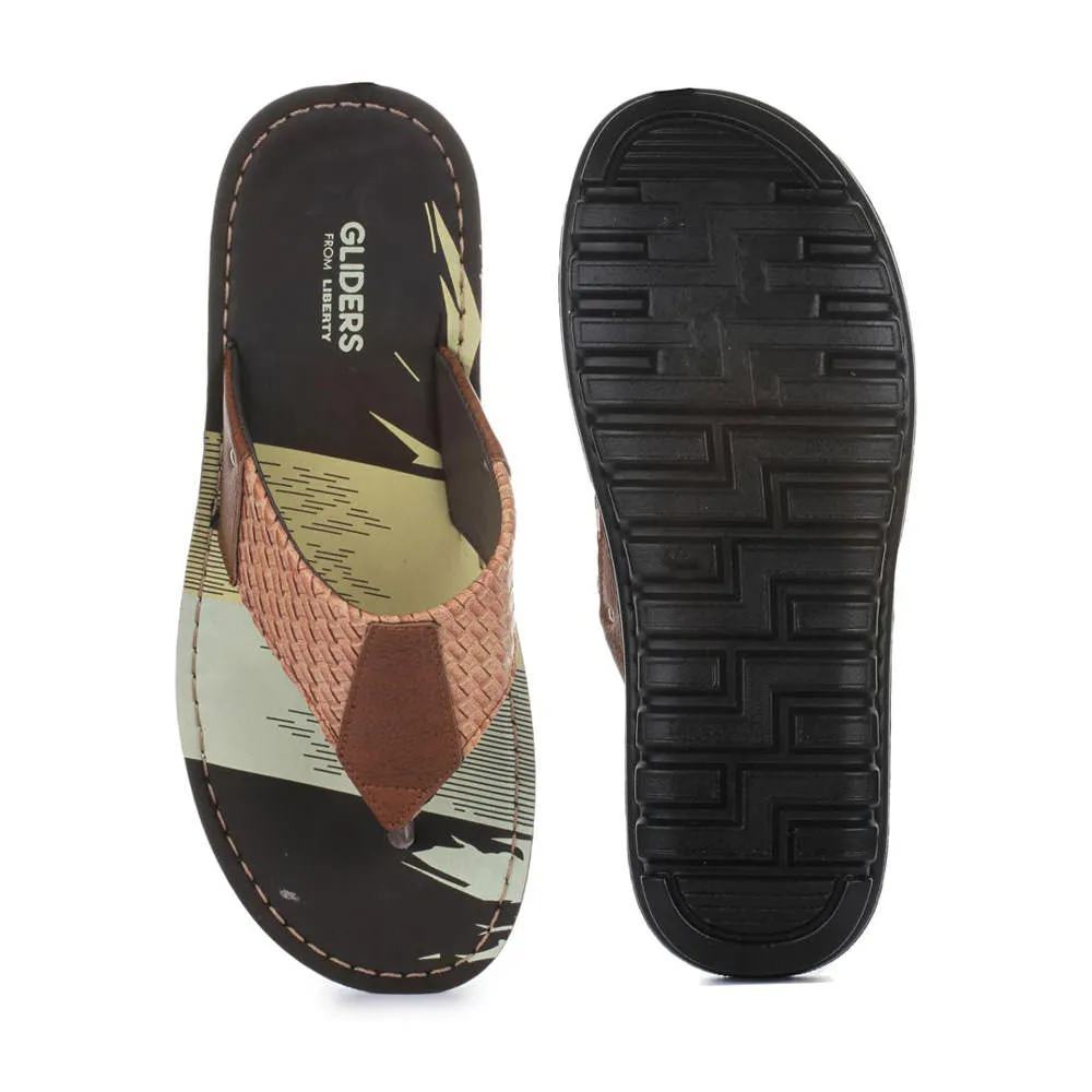 A-HA By Liberty 2137-A1 Pantoufles décontractées pour hommes en couleur tan