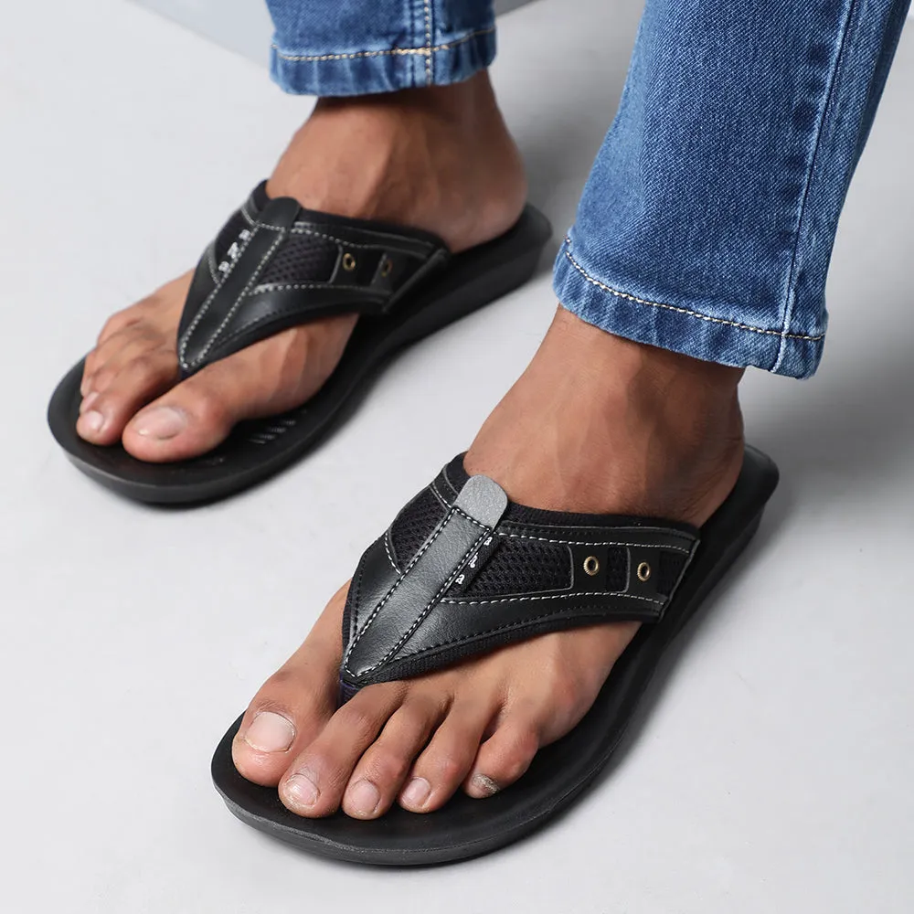 A-HA By Liberty CT-001 Pantoufles Décontractées Homme Noir