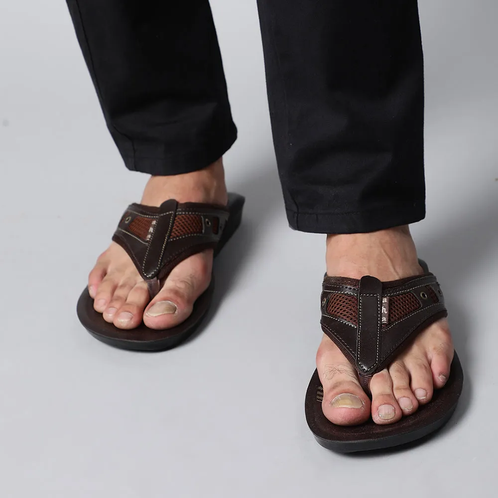 A-HA By Liberty CT-001 Pantoufles décontractées marron pour hommes
