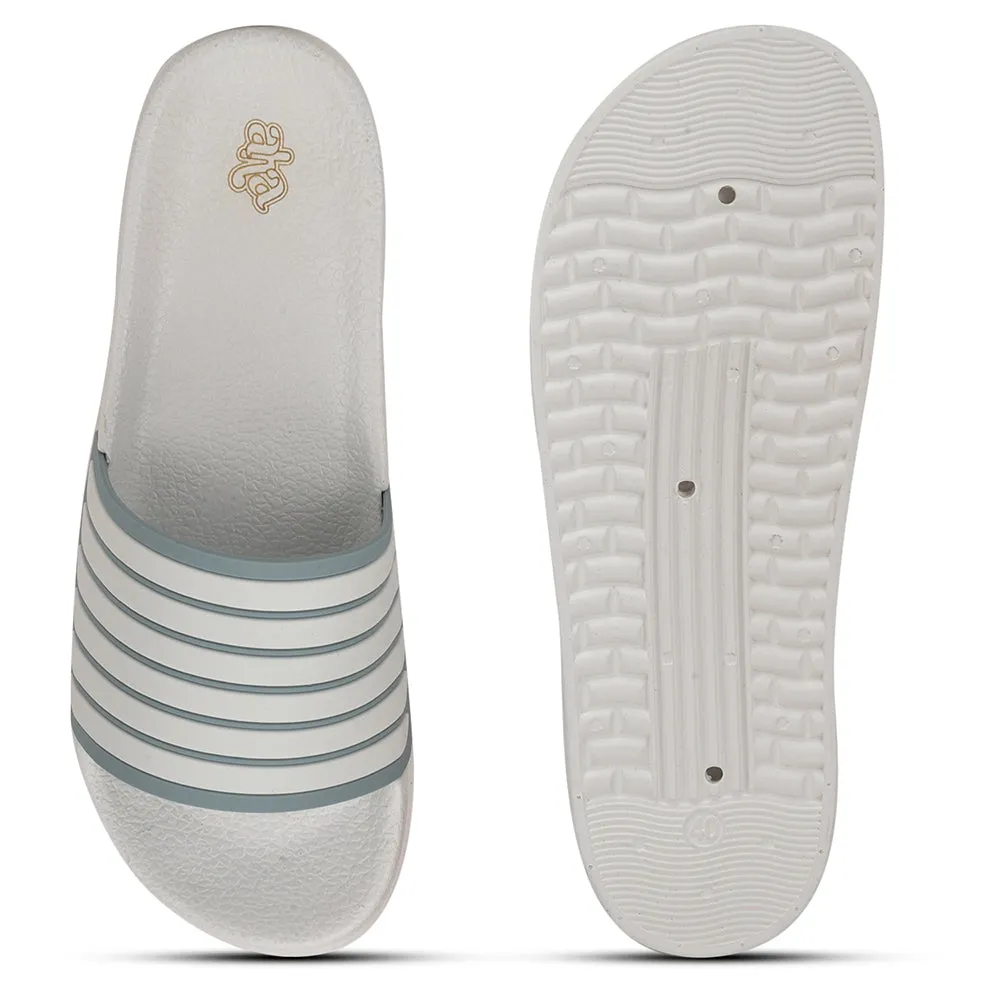 A-HA By Liberty OCEAN-W2 Sandales d'intérieur pour femmes en blanc