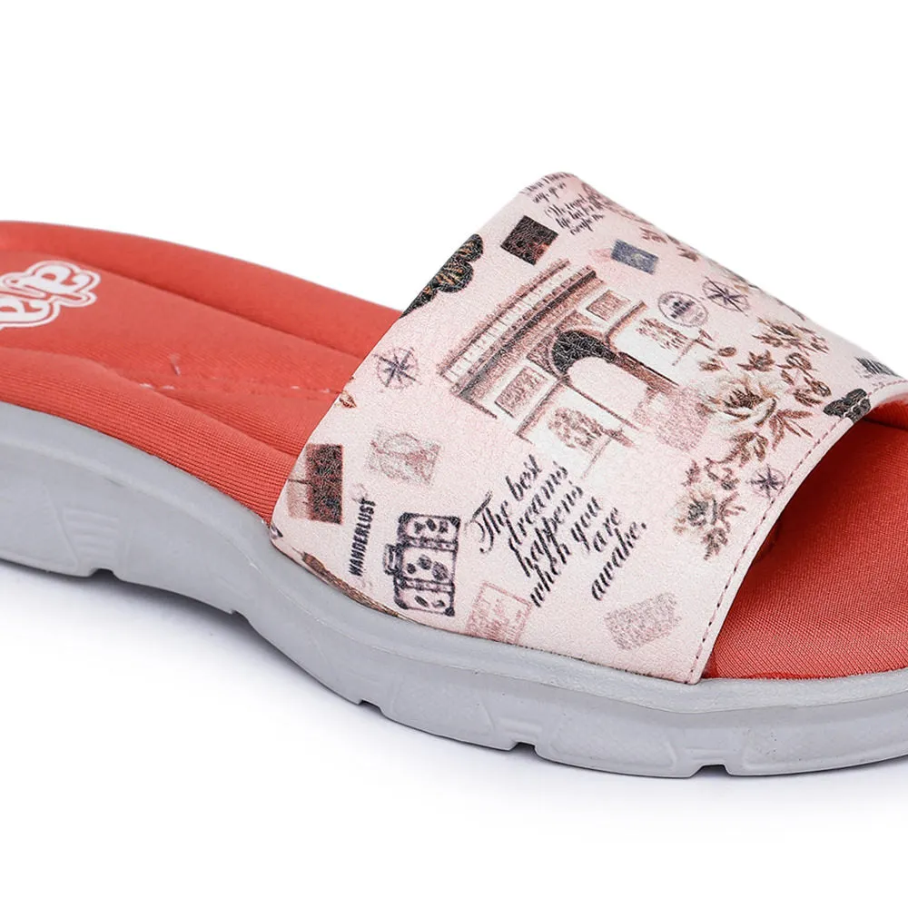 A-HA Par Liberty Pink Slides Pour Femme CUSHION-34