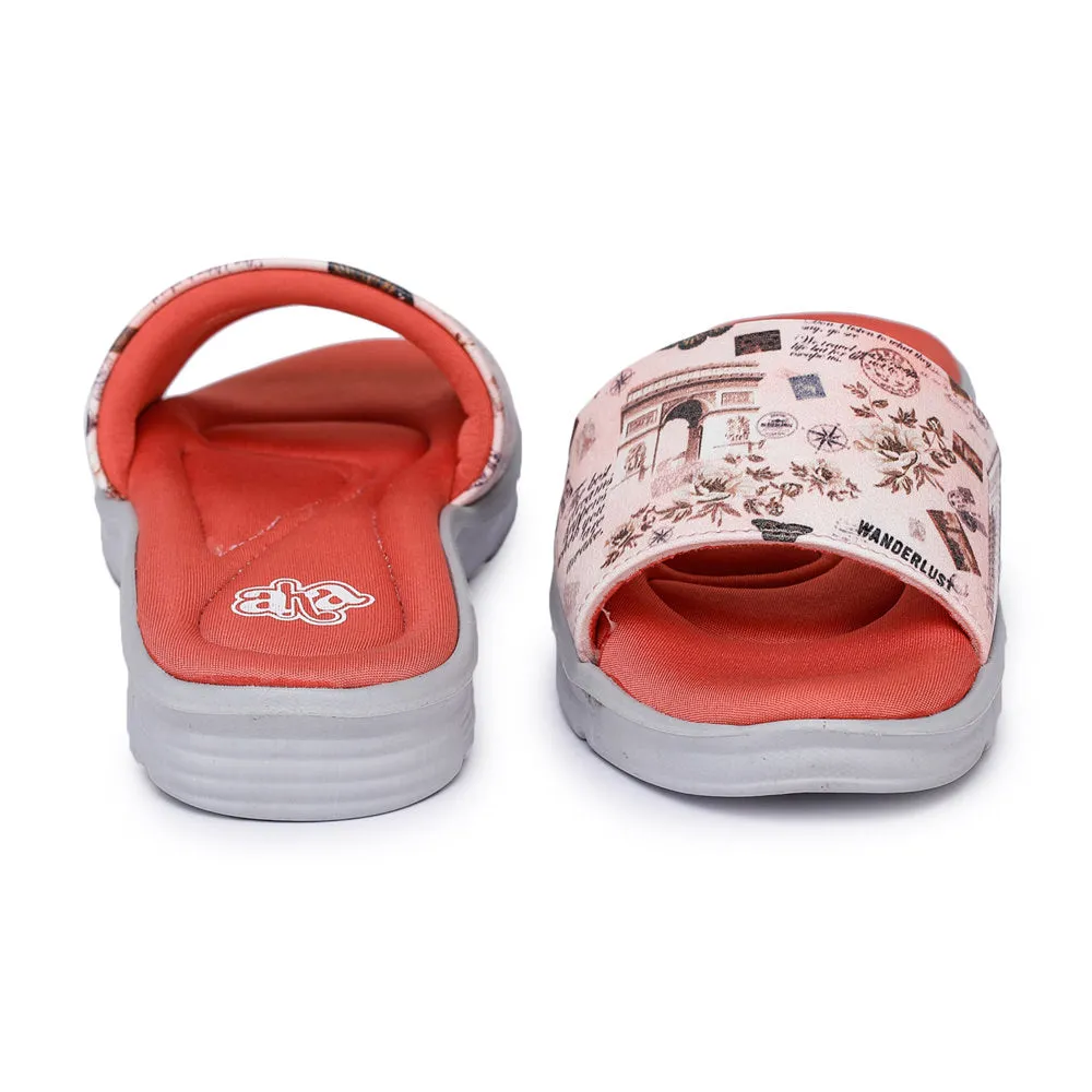 A-HA Par Liberty Pink Slides Pour Femme CUSHION-34