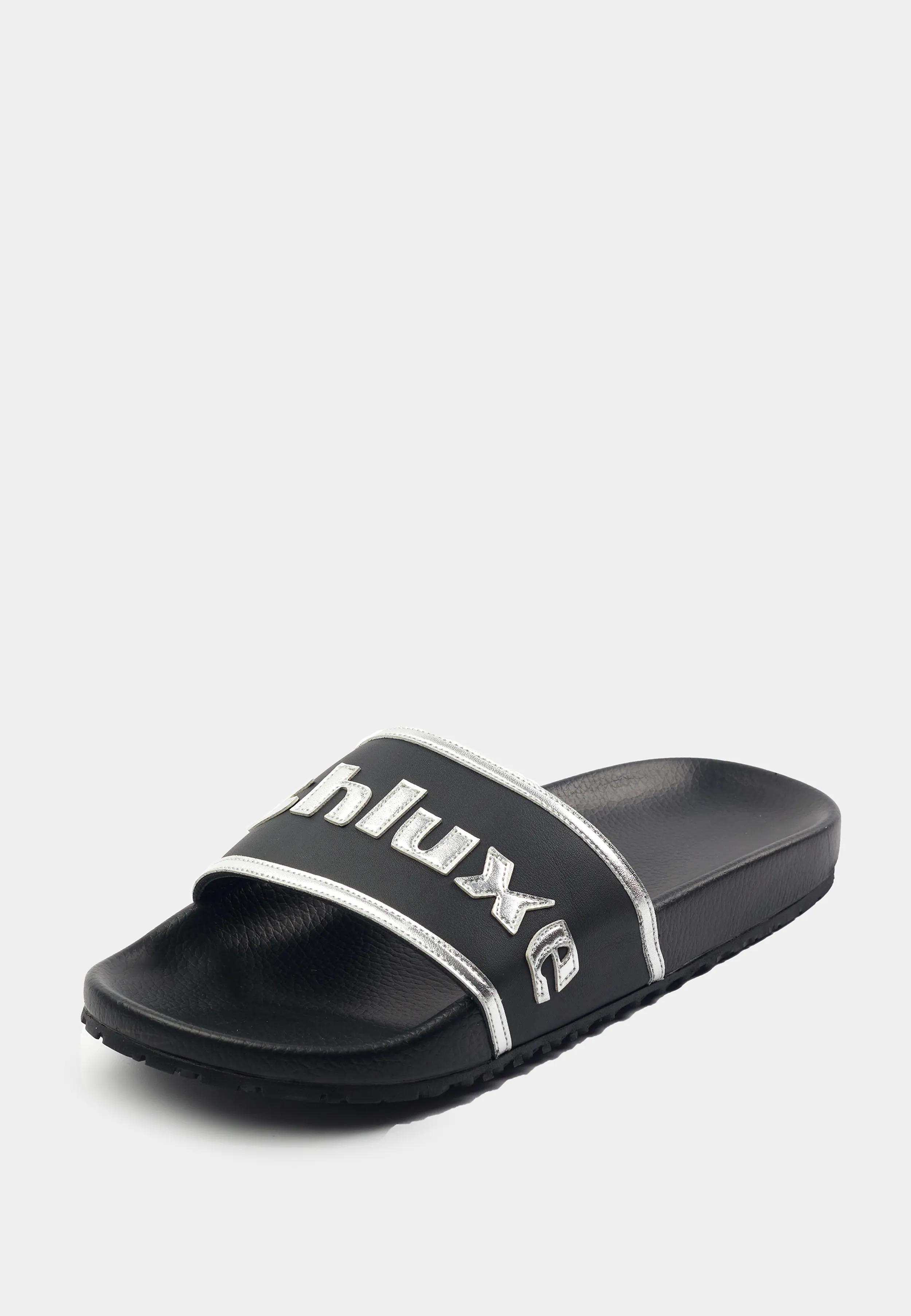 Ashluxe Sandales en Cuir Cousu - Noir