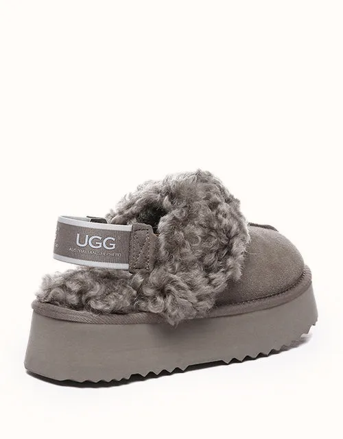 Chaussures UGG® Australian Shepherd à plateforme bouclées gaufrées