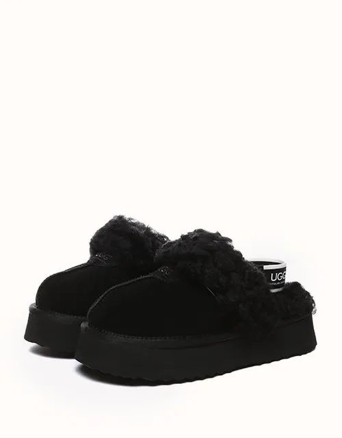 Chaussures UGG® Australian Shepherd à plateforme bouclées gaufrées