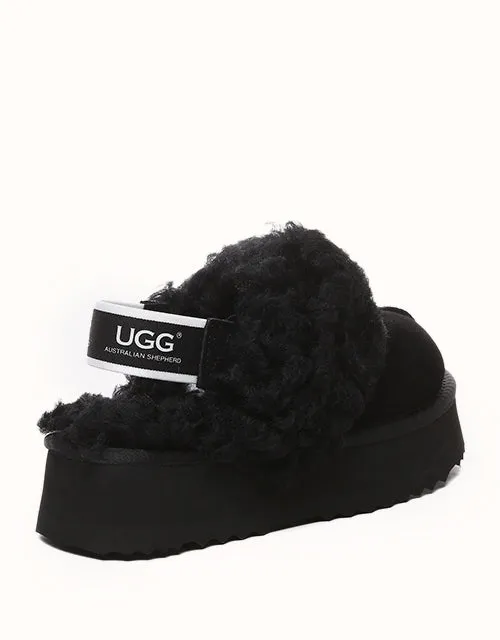 Chaussures UGG® Australian Shepherd à plateforme bouclées gaufrées