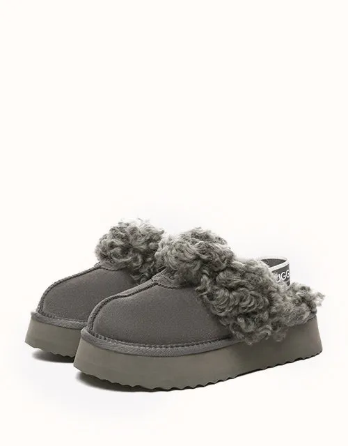 Chaussures UGG® Australian Shepherd à plateforme bouclées gaufrées