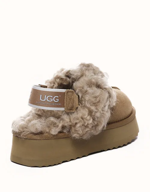 Chaussures UGG® Australian Shepherd à plateforme bouclées gaufrées