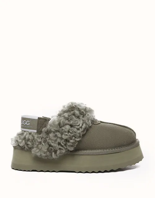 Chaussures UGG® Australian Shepherd à plateforme bouclées gaufrées