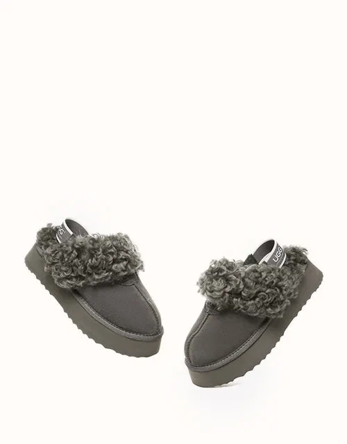 Chaussures UGG® Australian Shepherd à plateforme bouclées gaufrées