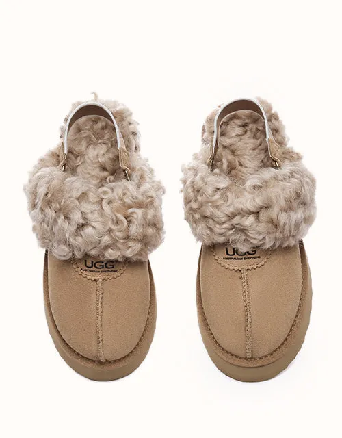 Chaussures UGG® Australian Shepherd à plateforme bouclées gaufrées