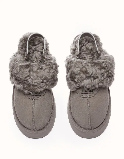 Chaussures UGG® Australian Shepherd à plateforme bouclées gaufrées