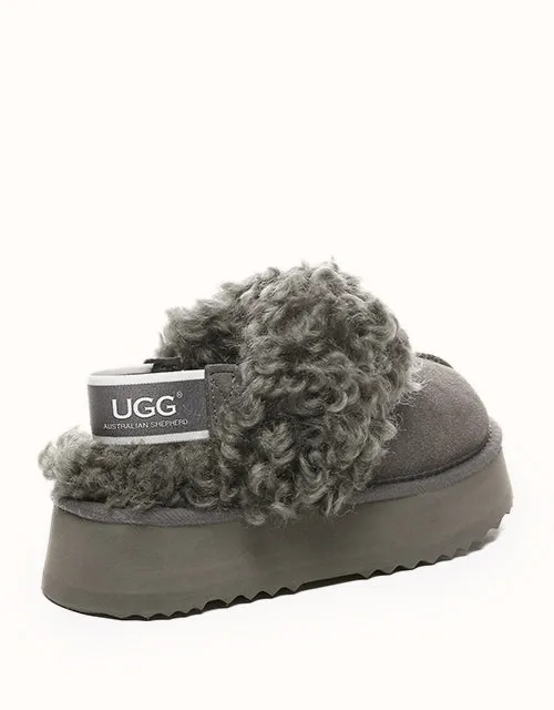 Chaussures UGG® Australian Shepherd à plateforme bouclées gaufrées