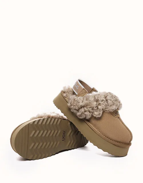 Chaussures UGG® Australian Shepherd à plateforme bouclées gaufrées