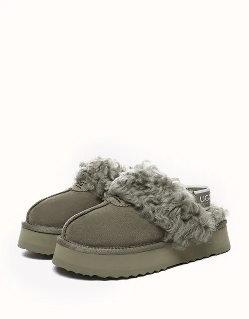 Chaussures UGG® Australian Shepherd à plateforme bouclées gaufrées