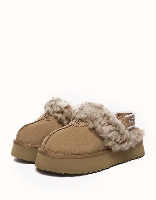Chaussures UGG® Australian Shepherd à plateforme bouclées gaufrées