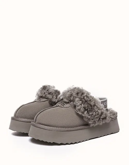 Chaussures UGG® Australian Shepherd à plateforme bouclées gaufrées