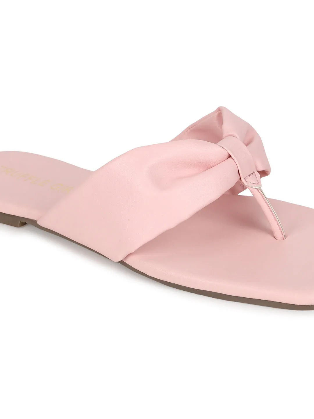 Tong Pantoufles en PU Rose Bébé (TC-ST-1216-PNK)