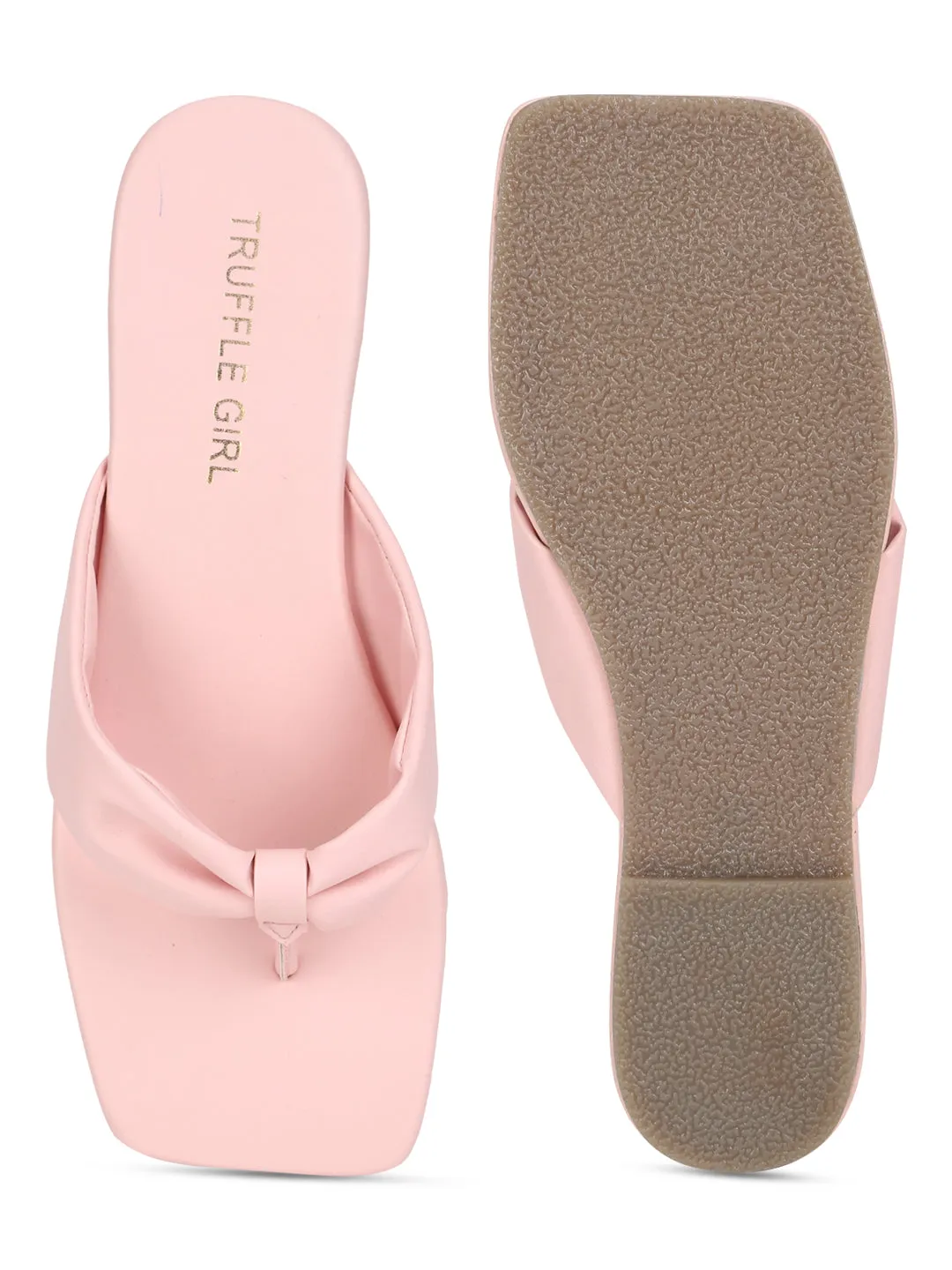 Tong Pantoufles en PU Rose Bébé (TC-ST-1216-PNK)