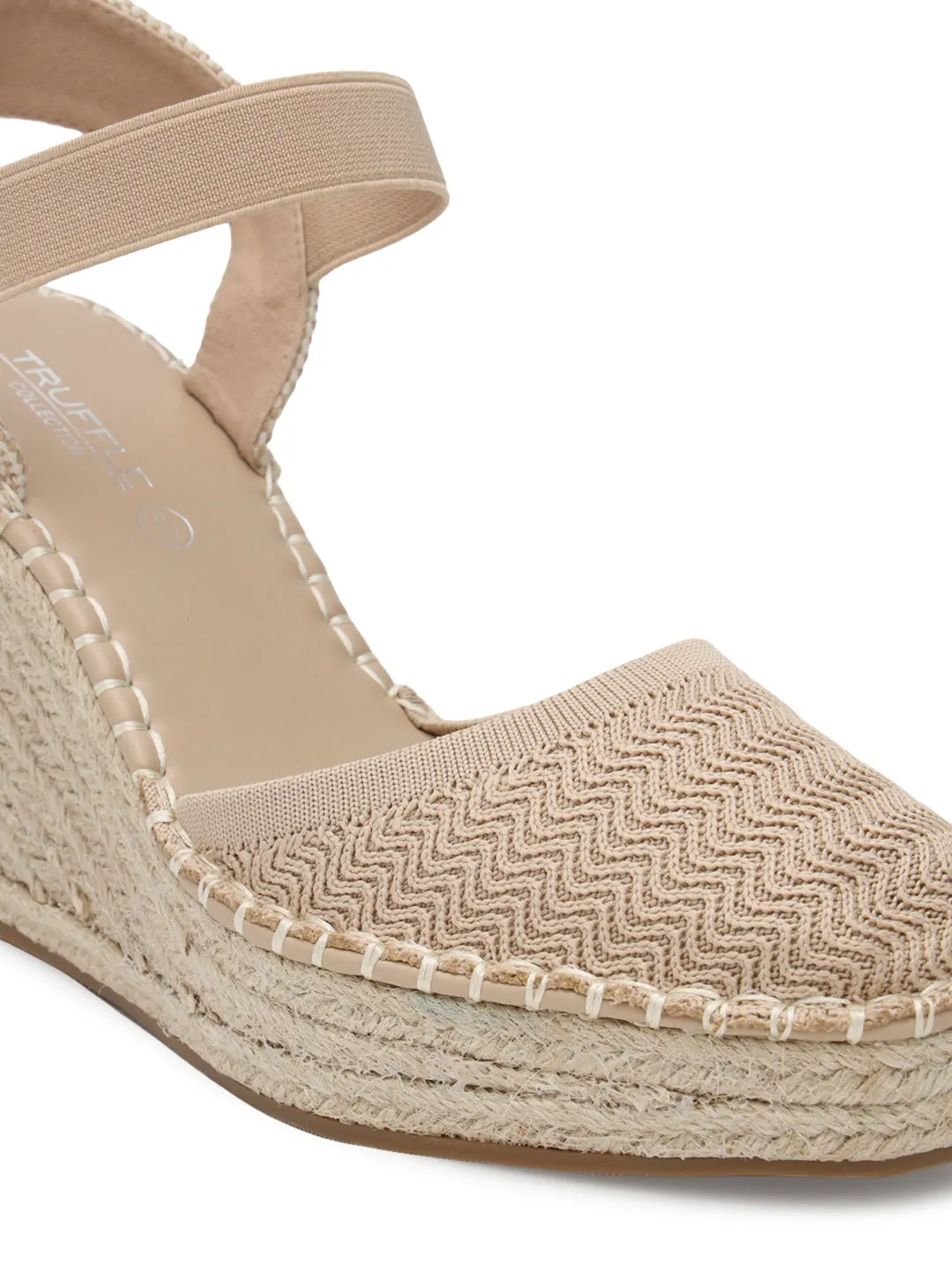 Escarpins à enfiler en maille beige élégants (TC-RS3662-BEIG)