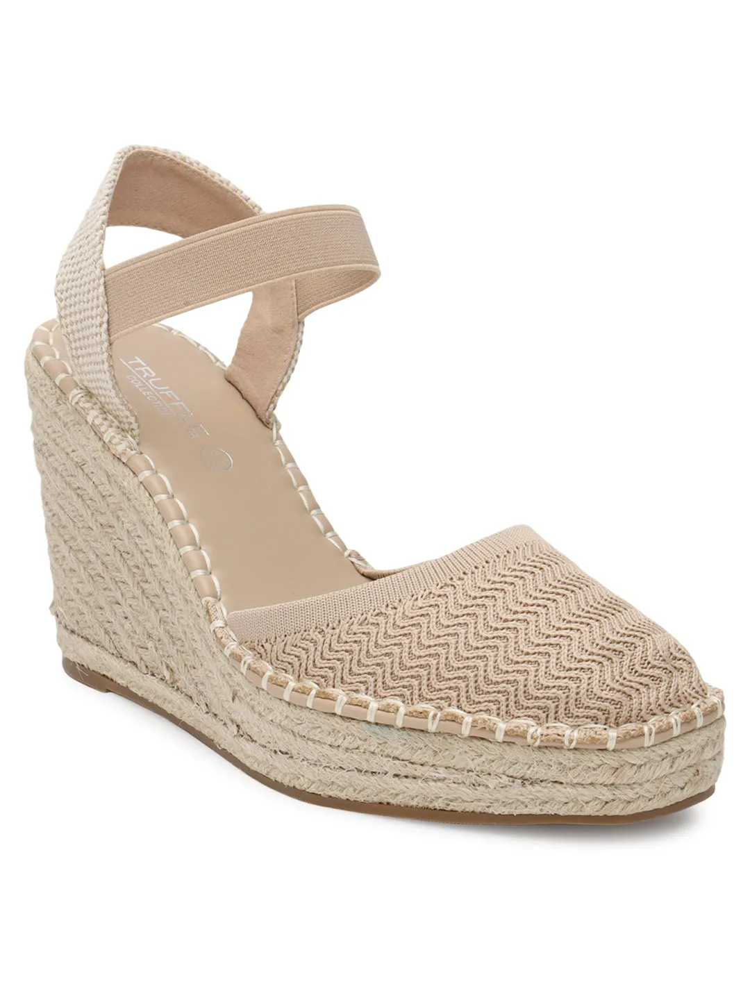 Escarpins à enfiler en maille beige élégants (TC-RS3662-BEIG)
