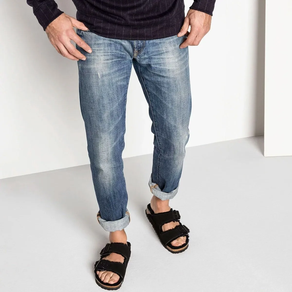 Birkenstock Femme Arizona en Daim Noir