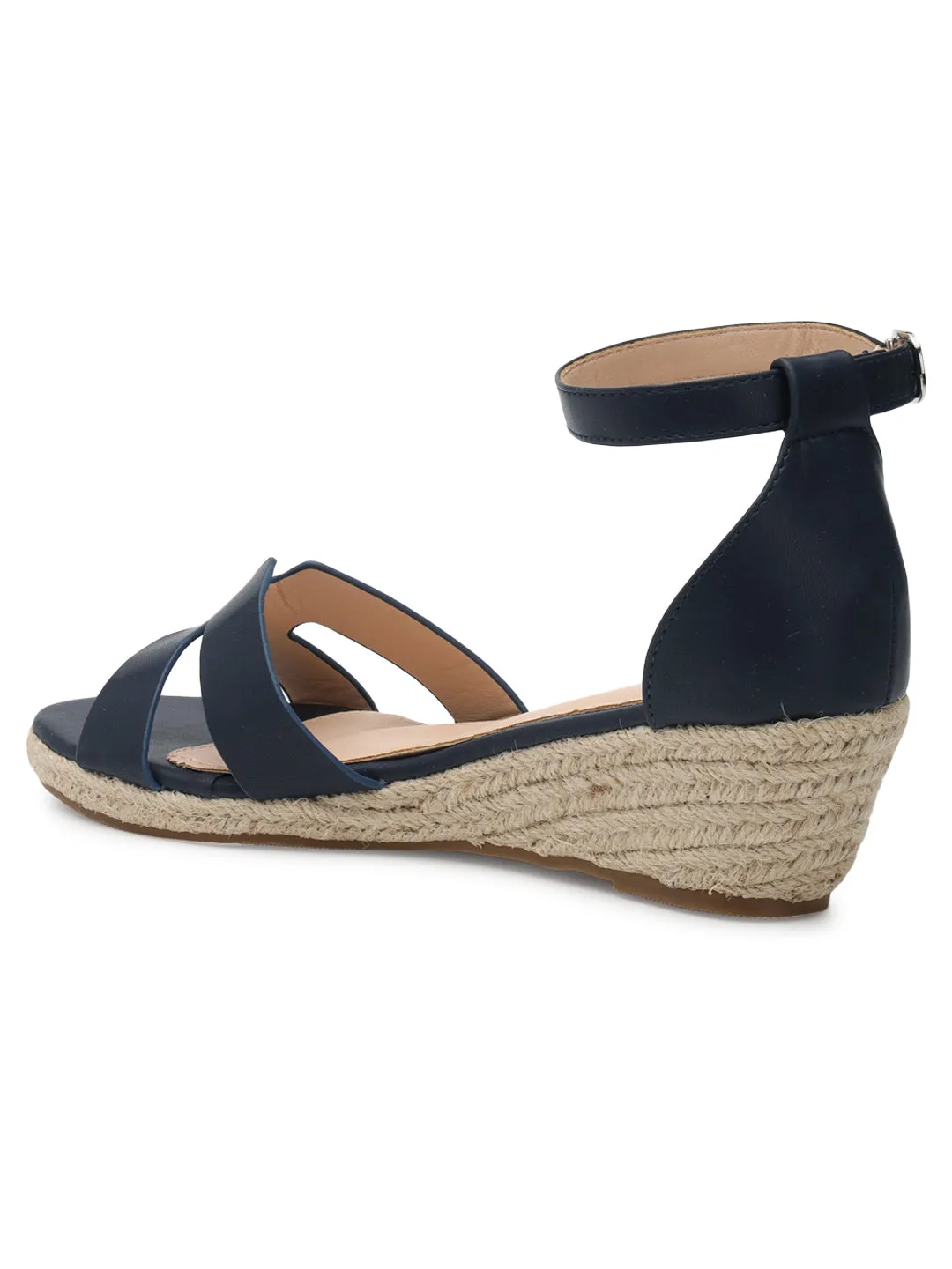 Escarpins à bride stylés en PU bleu (TC-RS3659-BLU)