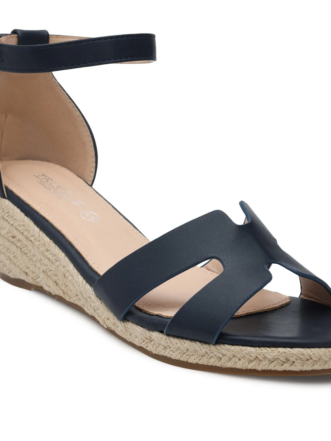 Escarpins à bride stylés en PU bleu (TC-RS3659-BLU)