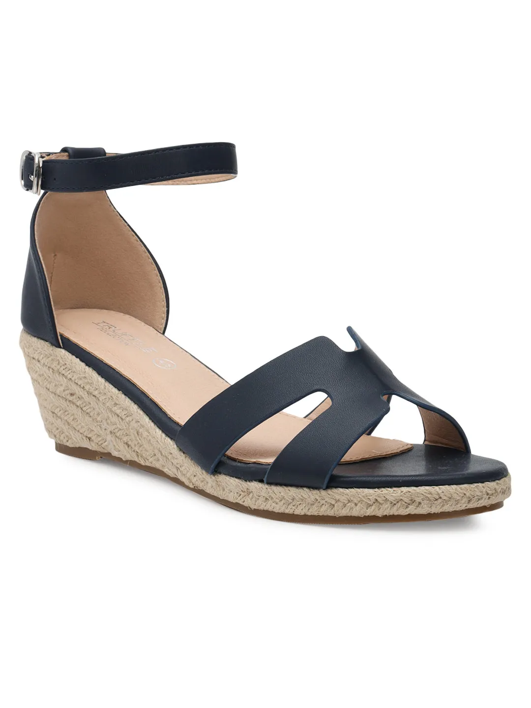 Escarpins à bride stylés en PU bleu (TC-RS3659-BLU)