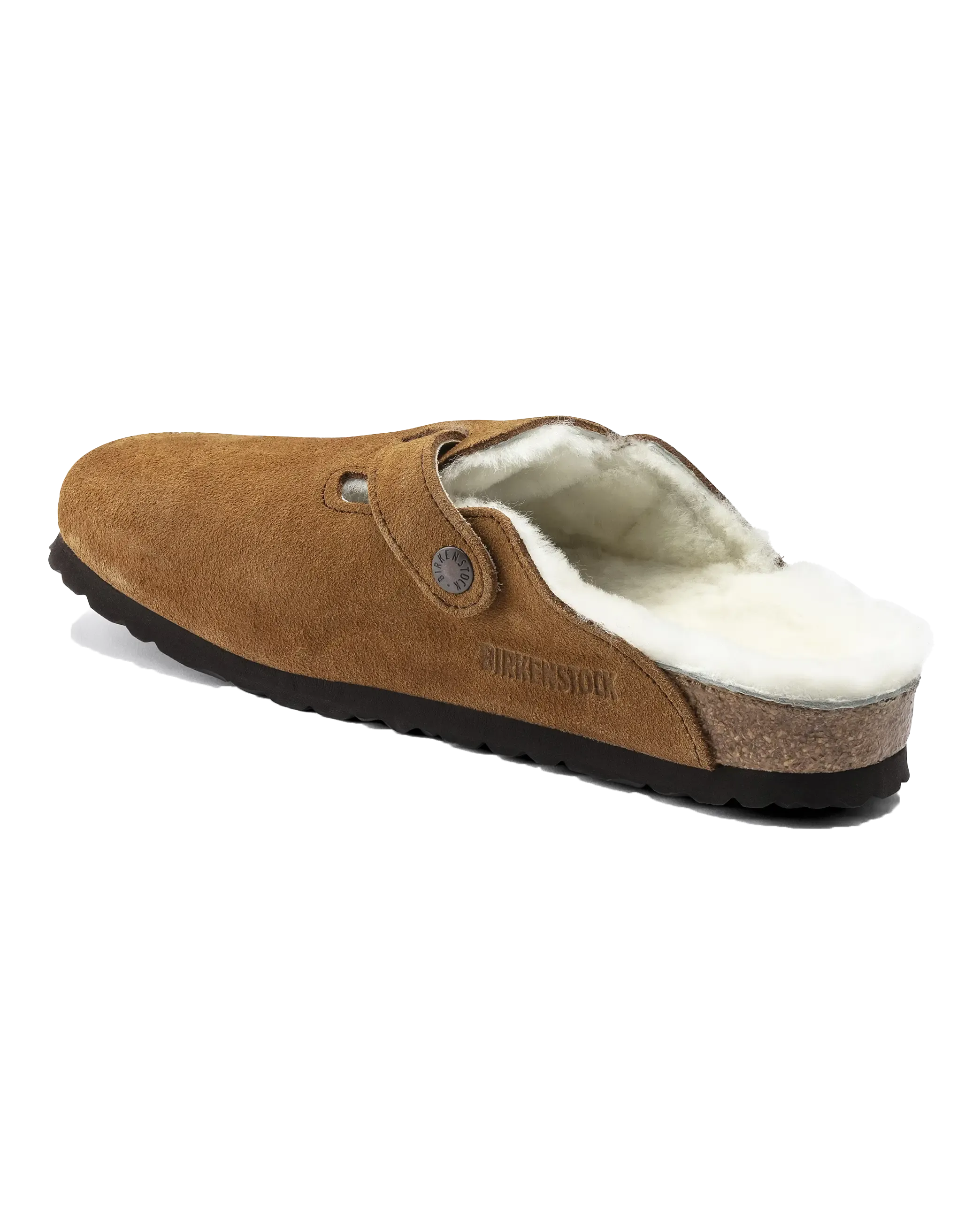 Chaussons Boston en peau de mouton couleur vison