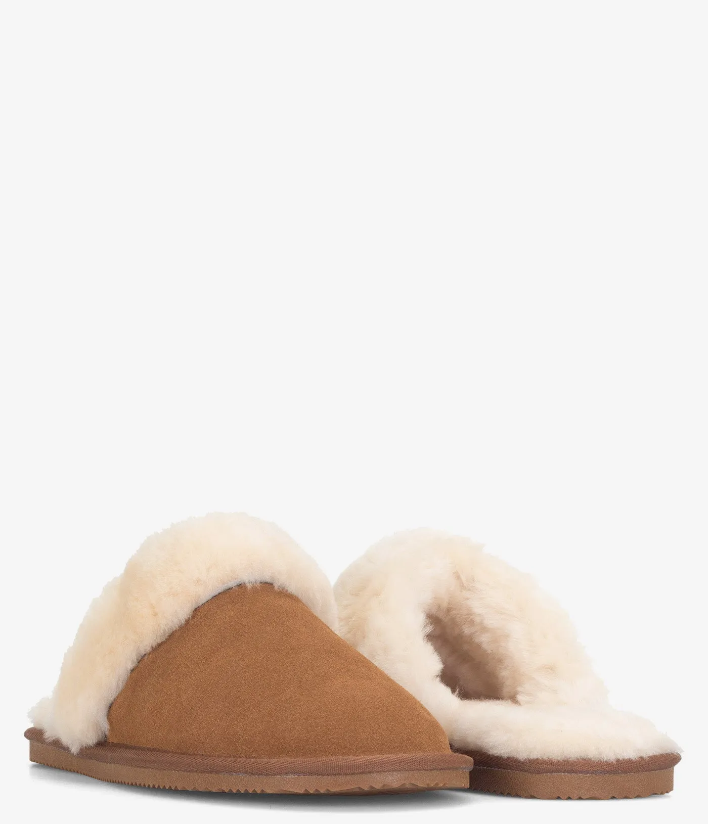 Burleigh Plush Scuff Slide Chausson en Peau de Mouton - Femmes