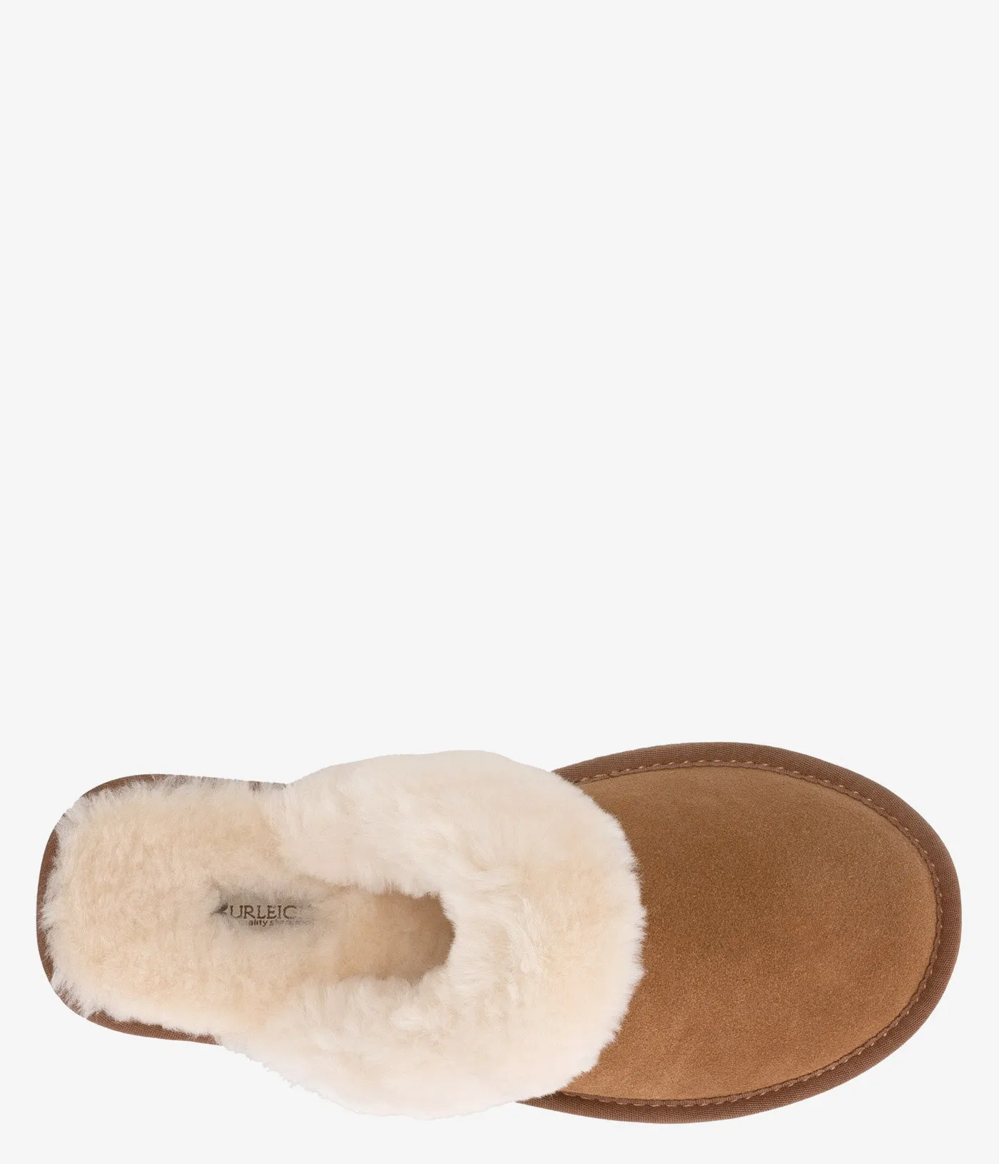 Burleigh Plush Scuff Slide Chausson en Peau de Mouton - Femmes
