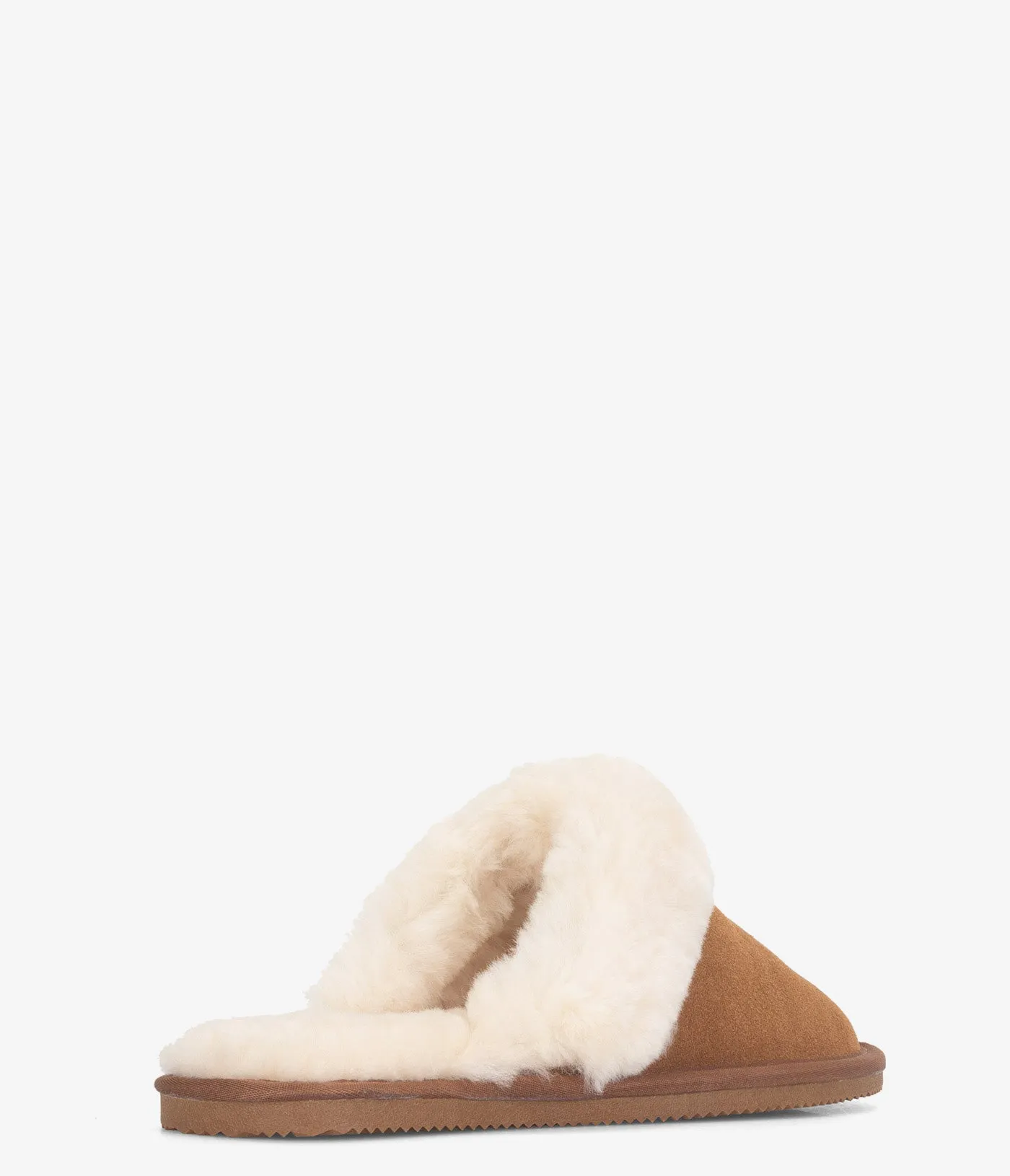Burleigh Plush Scuff Slide Chausson en Peau de Mouton - Femmes