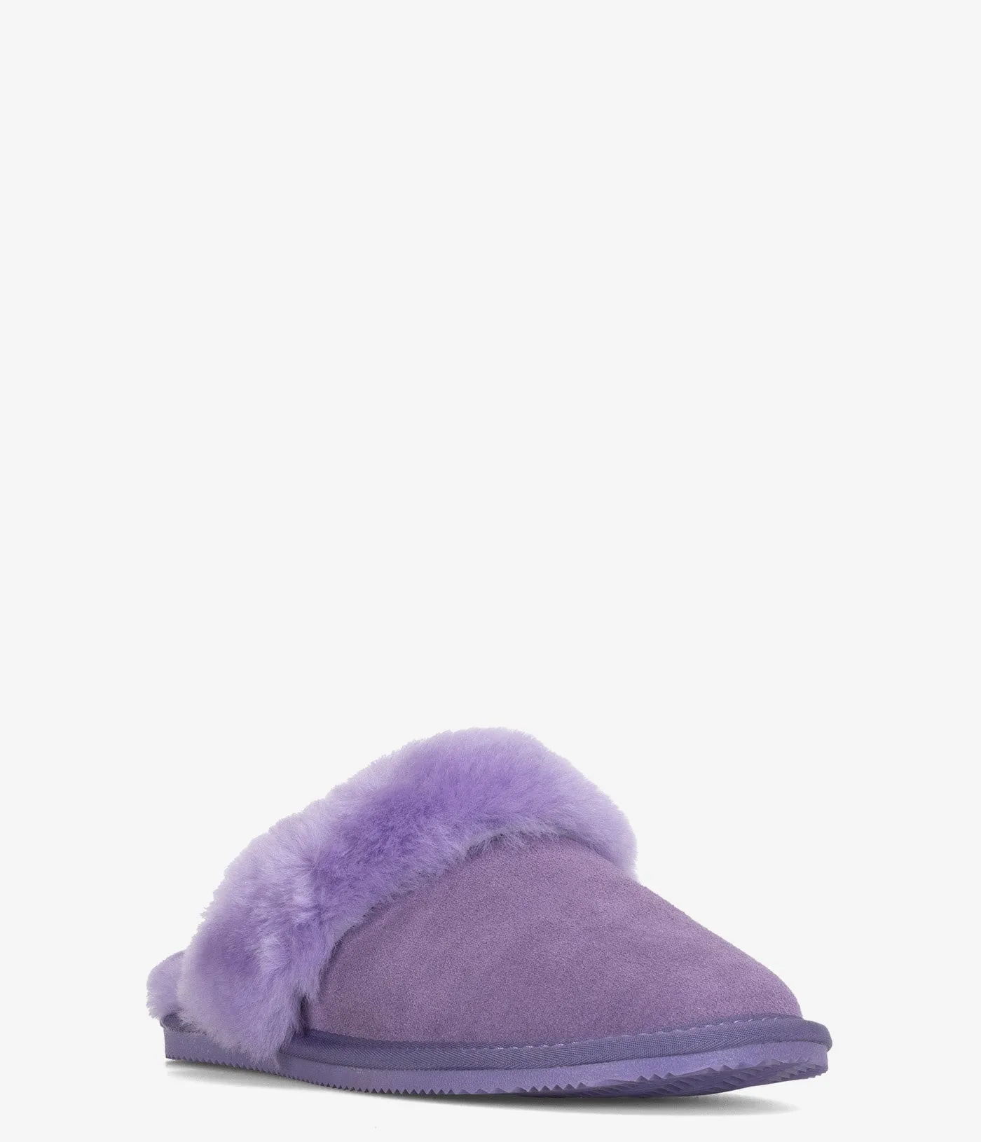 Burleigh Plush Scuff Slide Chausson en Peau de Mouton - Femmes