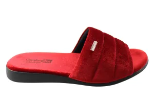 Comfortflex Relax Harmony Womens Open Toe Slippers Made In Brazil Comfortflex Shoes