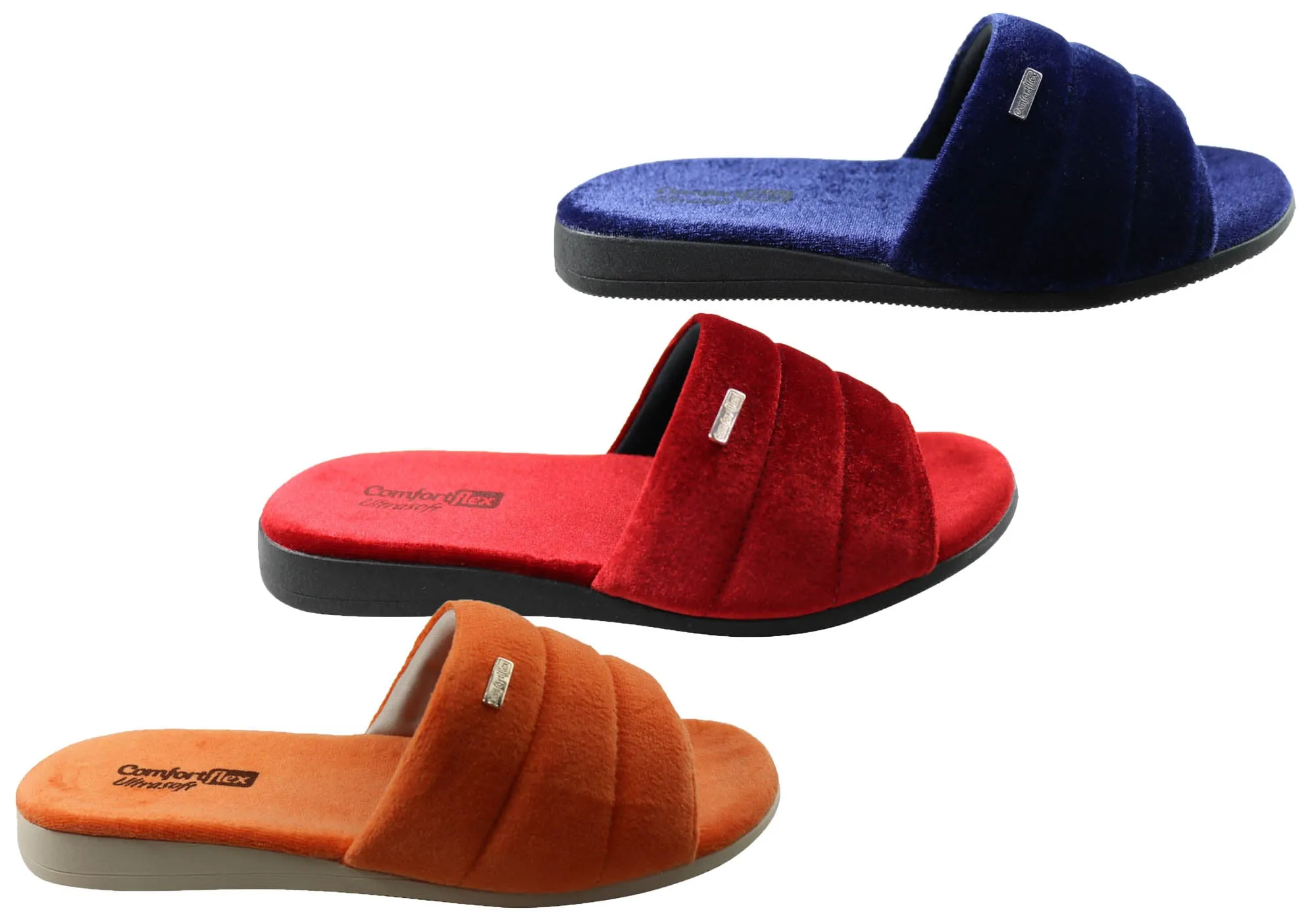 Chaussons Femme à Bout Ouvert Comfortflex Relax Harmony Fabriqués au Brésil Chaussures Comfortflex