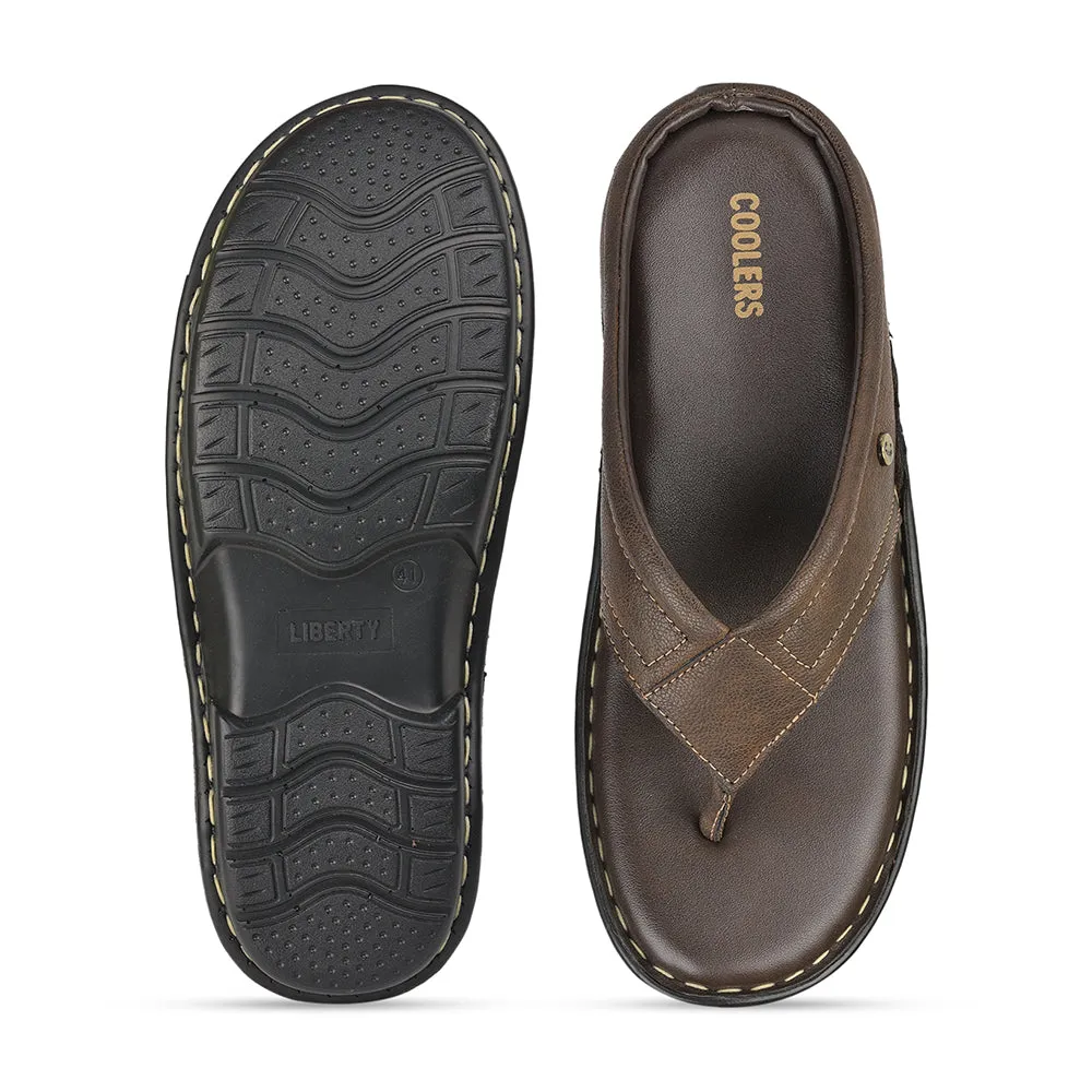 Chaussons décontractés marron Coolers pour hommes AVN-08 par Liberty