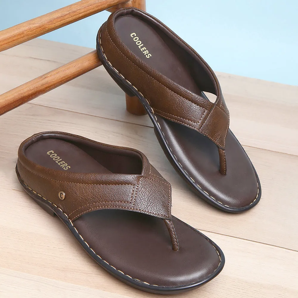 Chaussons décontractés marron Coolers pour hommes AVN-08 par Liberty