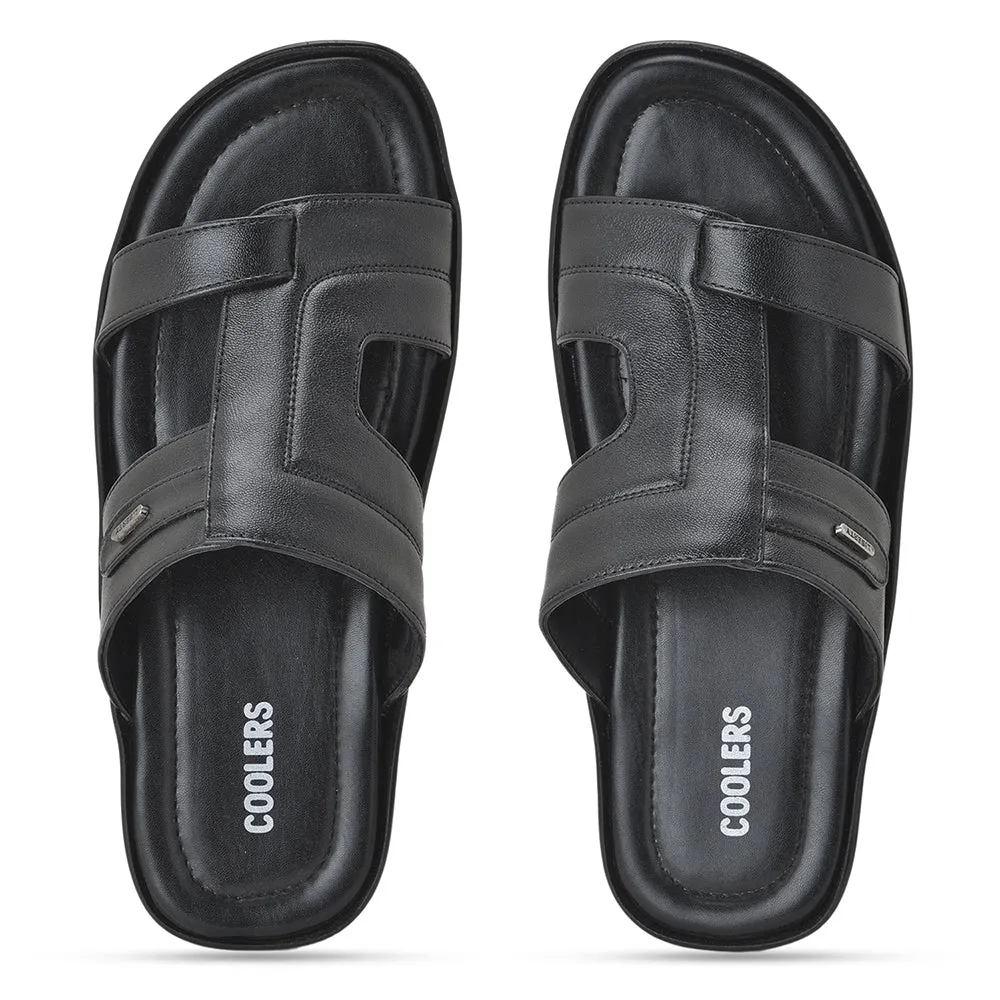 Coolers By Liberty LAF-227 Pantoufles Décontractées Noires Pour Hommes