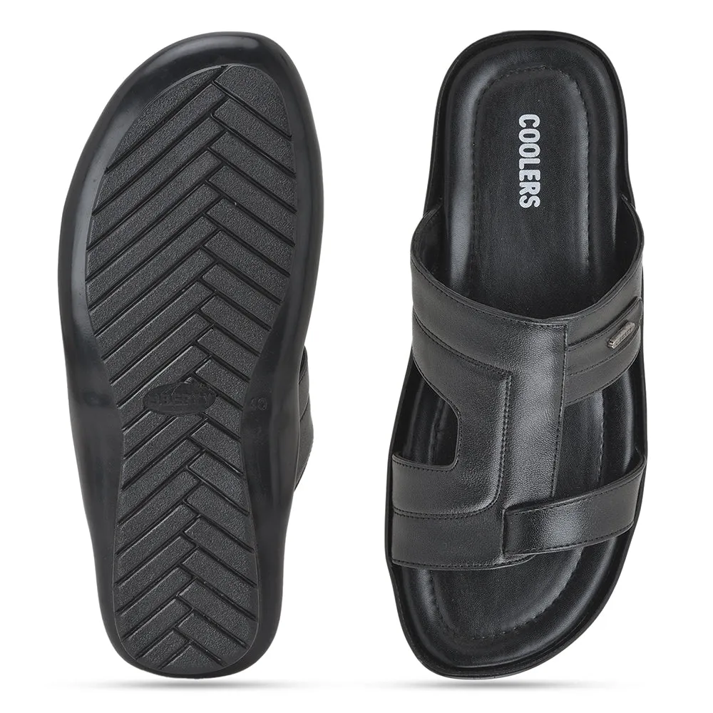Coolers By Liberty LAF-227 Pantoufles Décontractées Noires Pour Hommes