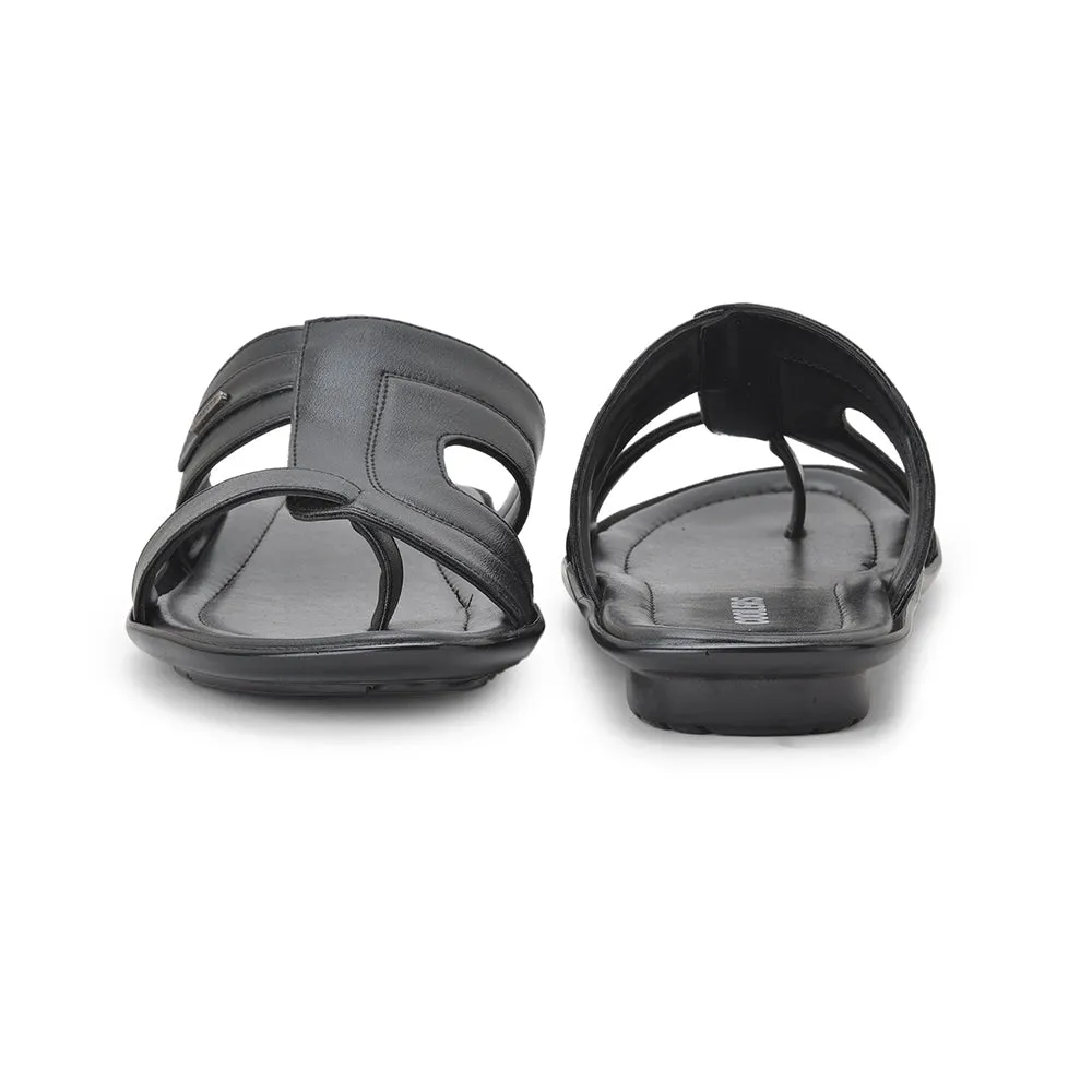 Coolers By Liberty LAF-227 Pantoufles Décontractées Noires Pour Hommes