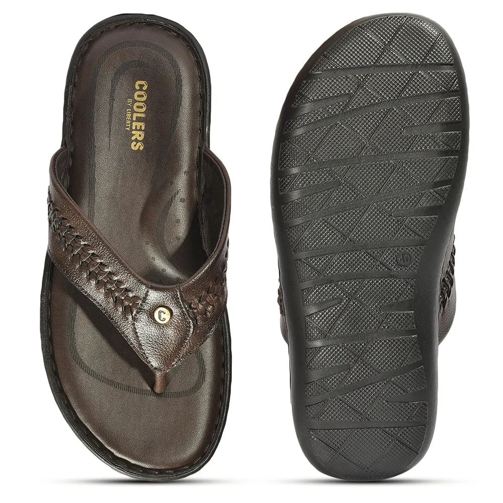 Coolers By Liberty LFL-11 Pantoufles Classiques Marron & Tongues Pour Hommes