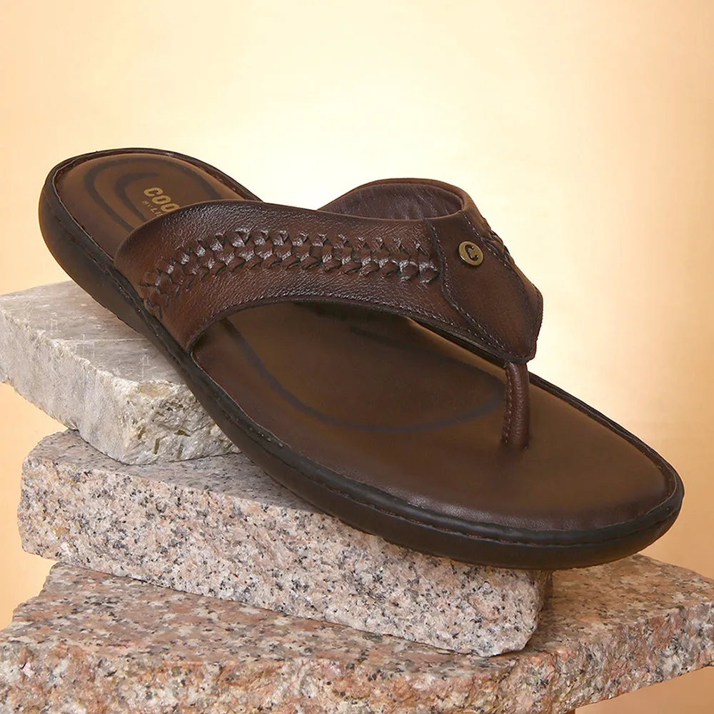 Coolers By Liberty LFL-11 Pantoufles Classiques Marron & Tongues Pour Hommes