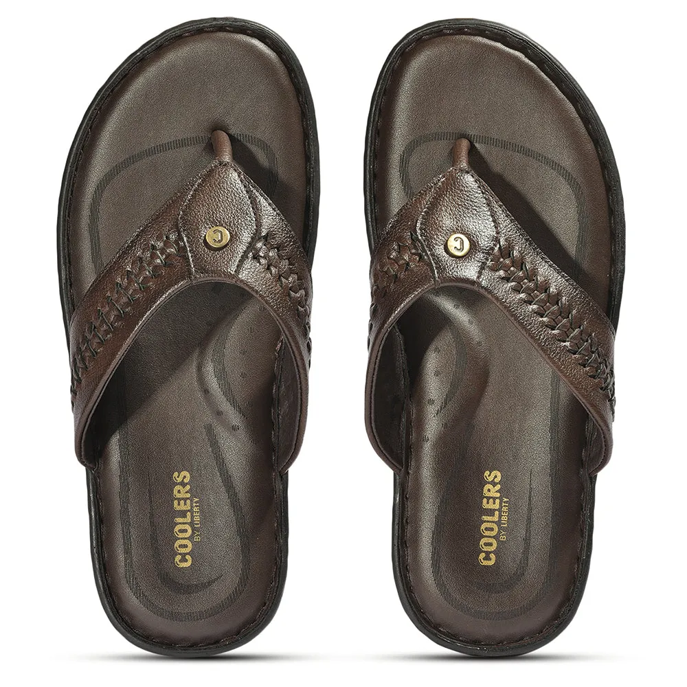 Coolers By Liberty LFL-11 Pantoufles Classiques Marron & Tongues Pour Hommes