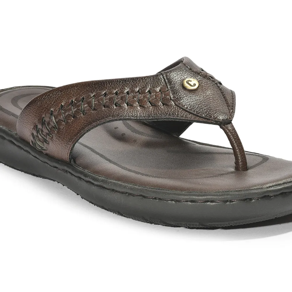 Coolers By Liberty LFL-11 Pantoufles Classiques Marron & Tongues Pour Hommes