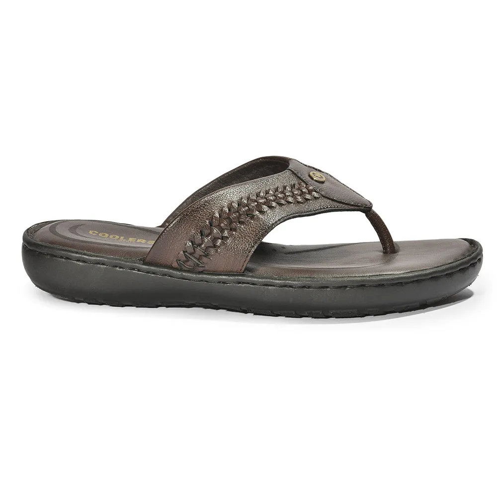 Coolers By Liberty LFL-11 Pantoufles Classiques Marron & Tongues Pour Hommes