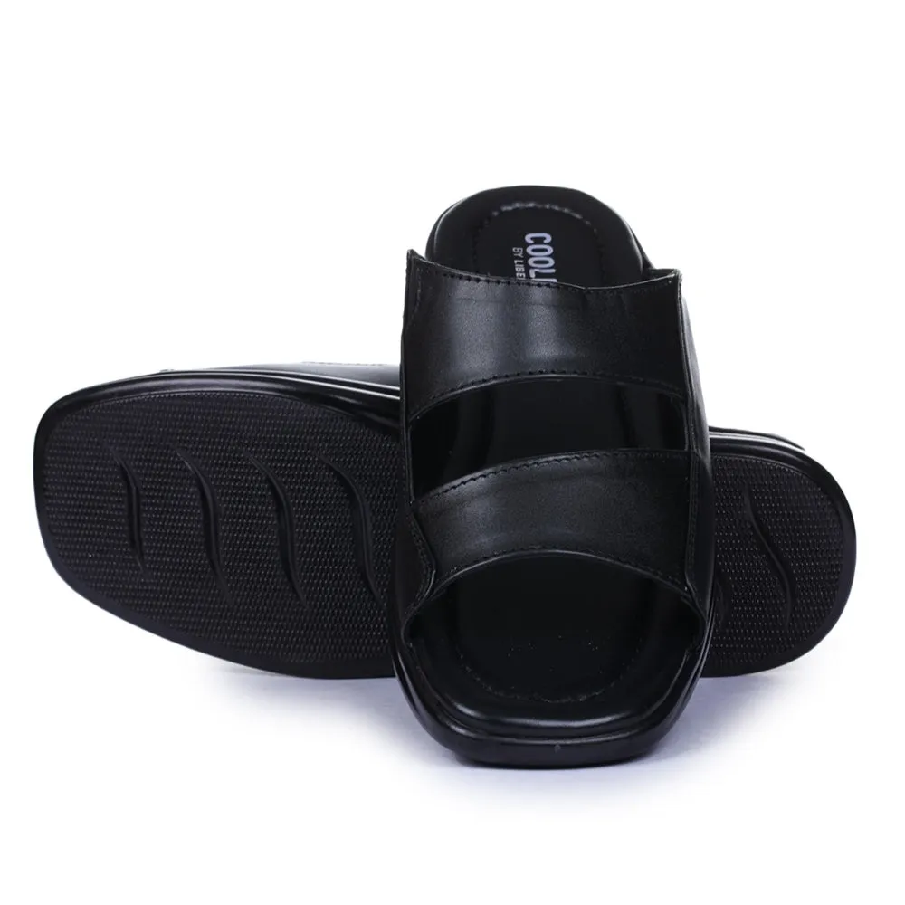 Chaussons décontractés noirs pour hommes Coolers 2013-10 par Liberty