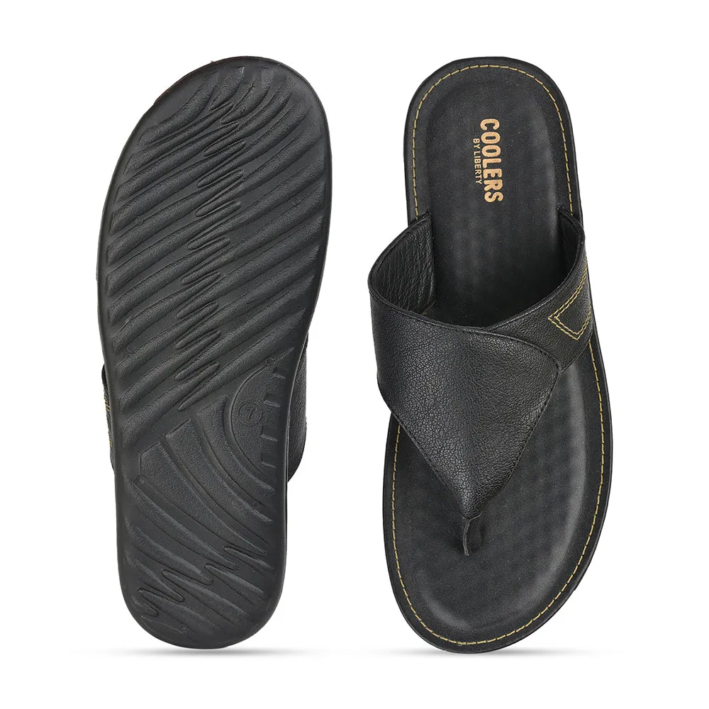 Chaussons décontractés noirs pour hommes AVN-15 par Liberty