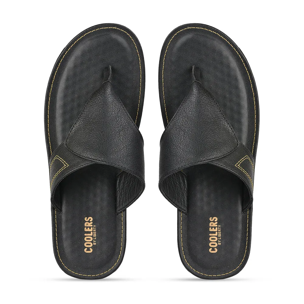 Chaussons décontractés noirs pour hommes AVN-15 par Liberty